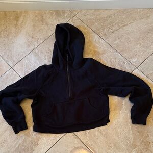Lululemon scuba oversized half zip hoodie, black, size XS/S